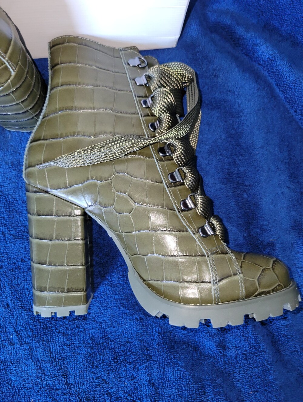 Schutz Miliary Green Boot - Picture 7 of 9